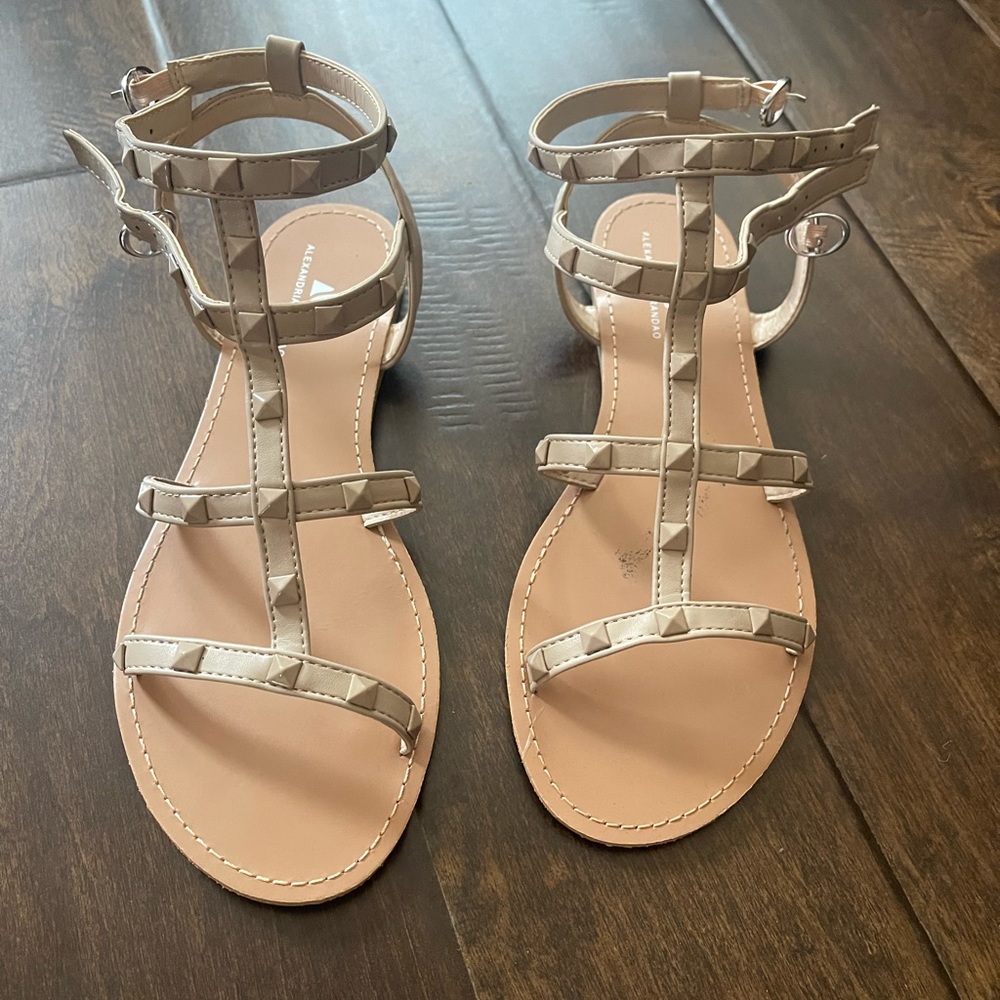 Alexandria Brandao studded flats
